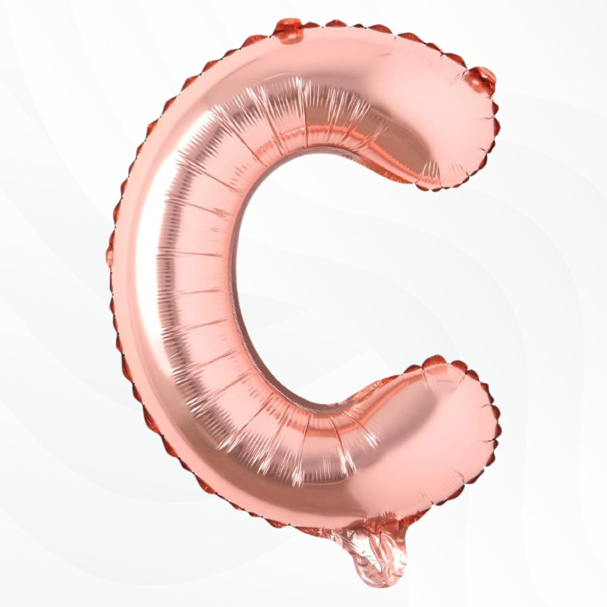 Flyloons Rose Gold C Letter Foil Balloon Alphabets Balloons Perfect for Birthday Decoration Items, Anniversary, Bachelorette, We