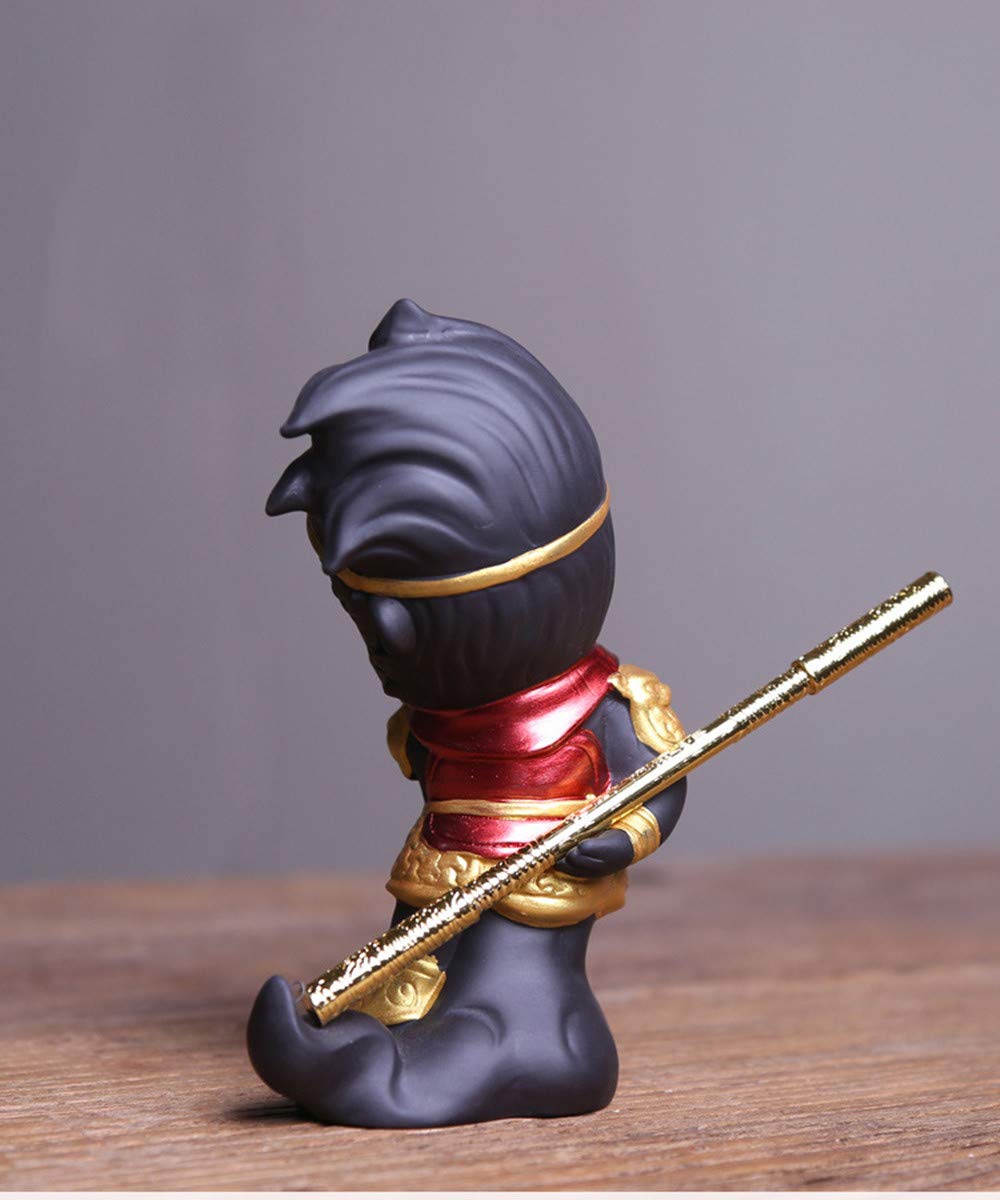Kingzhuo Collectible Dolls Figurines Monkey King Figurine Sun Wukong Figures Statue Aquarium Safe