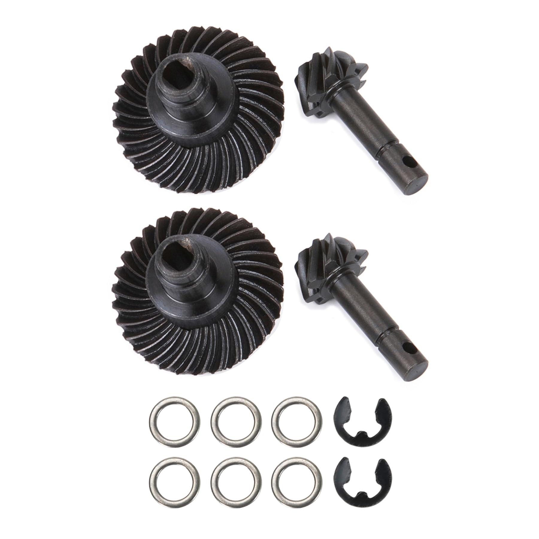 Amk 2 Sets Metal Reverse Scx10 Iii Bevel Gear, Ring Pinion Gear Set, -20% 8T-30T 1/10 Capra Underdrive Differential Axle Gears F