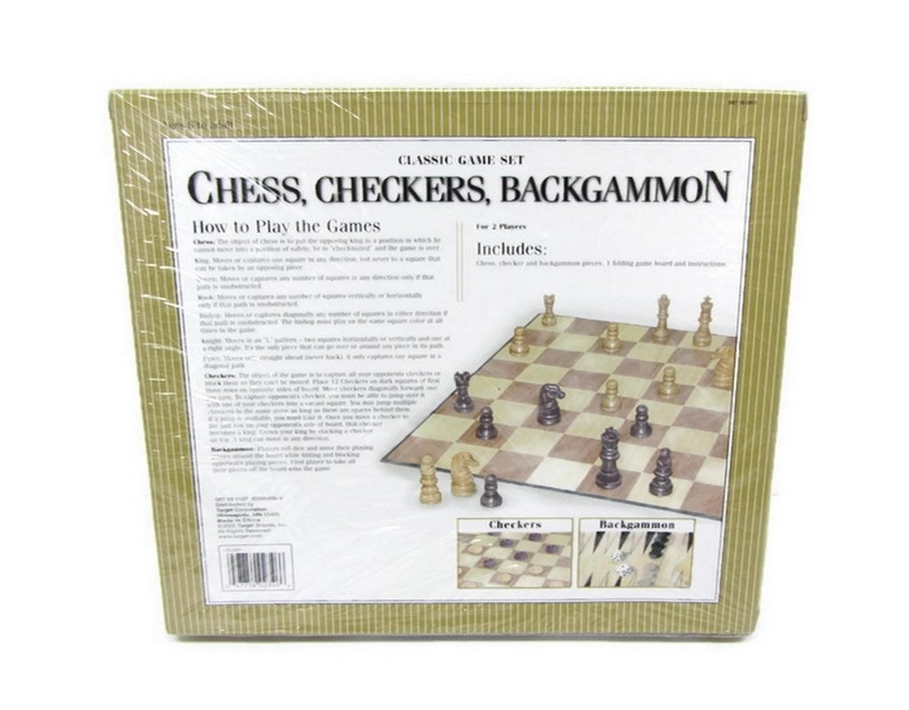 Cardinal Industries Chess/Checkers And Backgammon Set