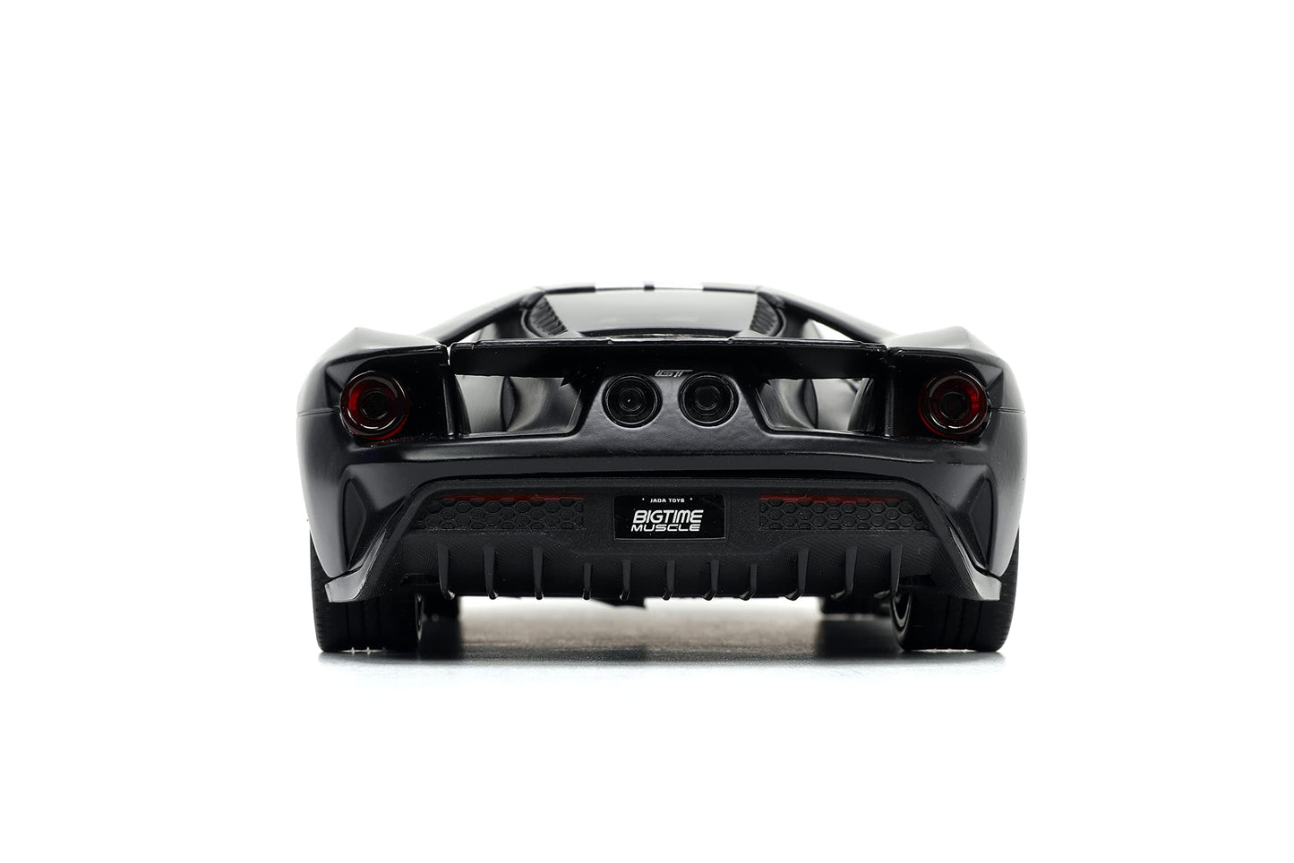 Jada Toys 1:24 Ford GT Die-cast Car - Black/White Stripes, Model 33882, Metal Construction, Ideal for Kids and Adults