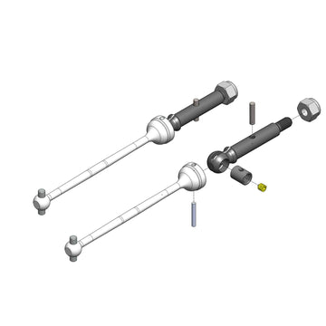 MIP Shiny CVD Kit Losi Mini-T 2.0 Mini-B MIP20060 Electric Car/Truck Option Parts