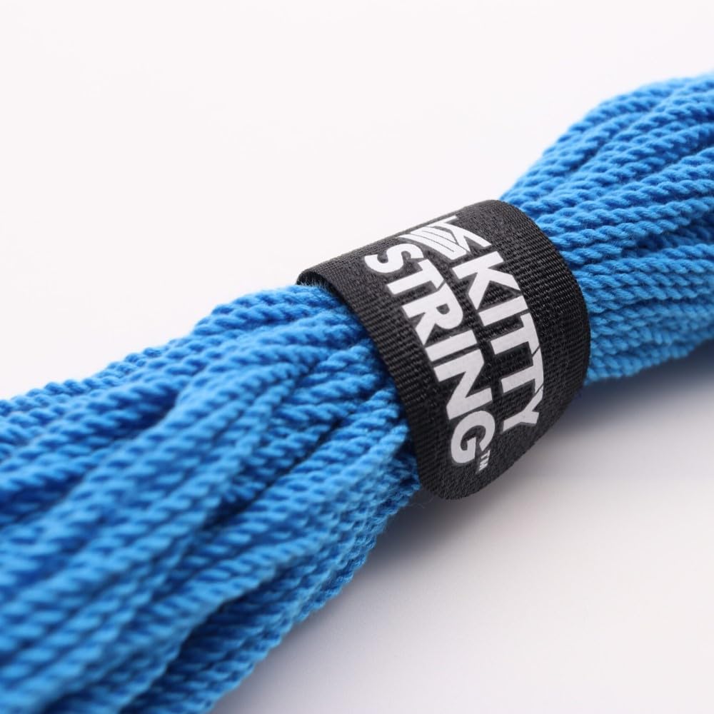 Kitty String First Class 100 Pack Yo-Yo String - Fat YoYo String (Turquoise Blue)