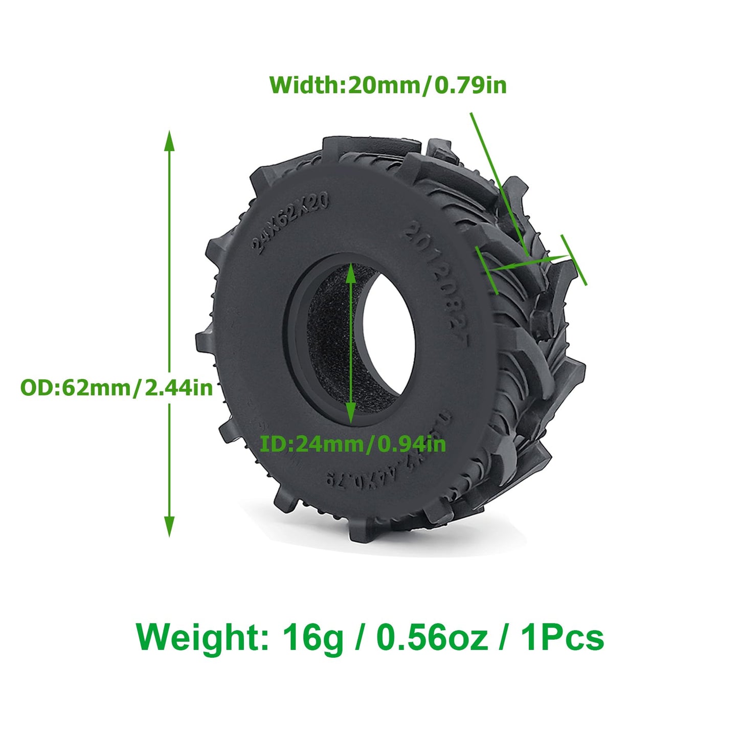 4PCS 1.0 beadlock Wheels SCX24 Wheels and Tires TRX4M Aluminum Wheel Rims and Mud Terrain Tires Kit for 1/18 RC Crawler TRX4M 1/