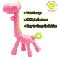 Medical-Grade Teething Toys For Babies 0-6 6-12 12-18 Months - With 4    Adorable Baby Teethers & 2    Baby Fruit Feeders - Soft