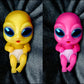 The Ashton-Drake Silicone Alien Baby Doll Celeste, 4 Inches, with Blanket, Diaper and Pacifier, Color Changing Skin
