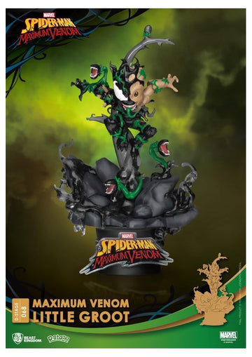Beast Kingdom Maximum Venom: Little Groot Ds-068 D-Stage Statue, Multicolor