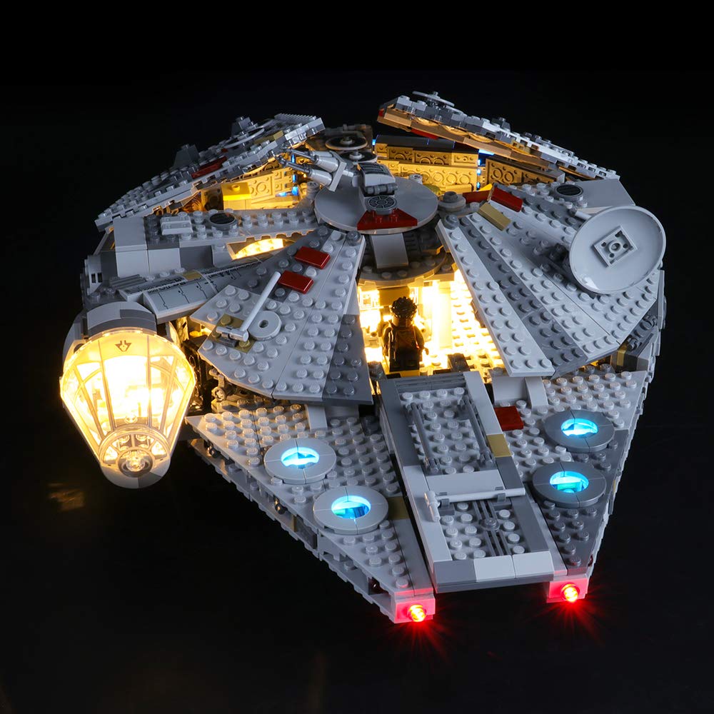 LIGHTAILING Light Set for (Millennium Falcon) Building Blocks Model - Led Light kit Compatible with Lego 75257(NOT Included The
