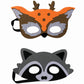 FLOWERBB 12pc Forest-Friends Animals Felt Face Costume Woodland Creatures Animal Cosplay Camp Themed Party Favors Supplies for K