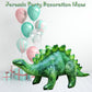 Jet Creations Inflatable Stegosaurus Toy - 20" Tall, 46" Long, Emerald Green, PVC, Jurassic Theme Garden Decor