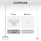 SINBEE Balloon Arch Stand Set of 4, 7ft Adjustable Metal for Party & Wedding, Silver, Model 02