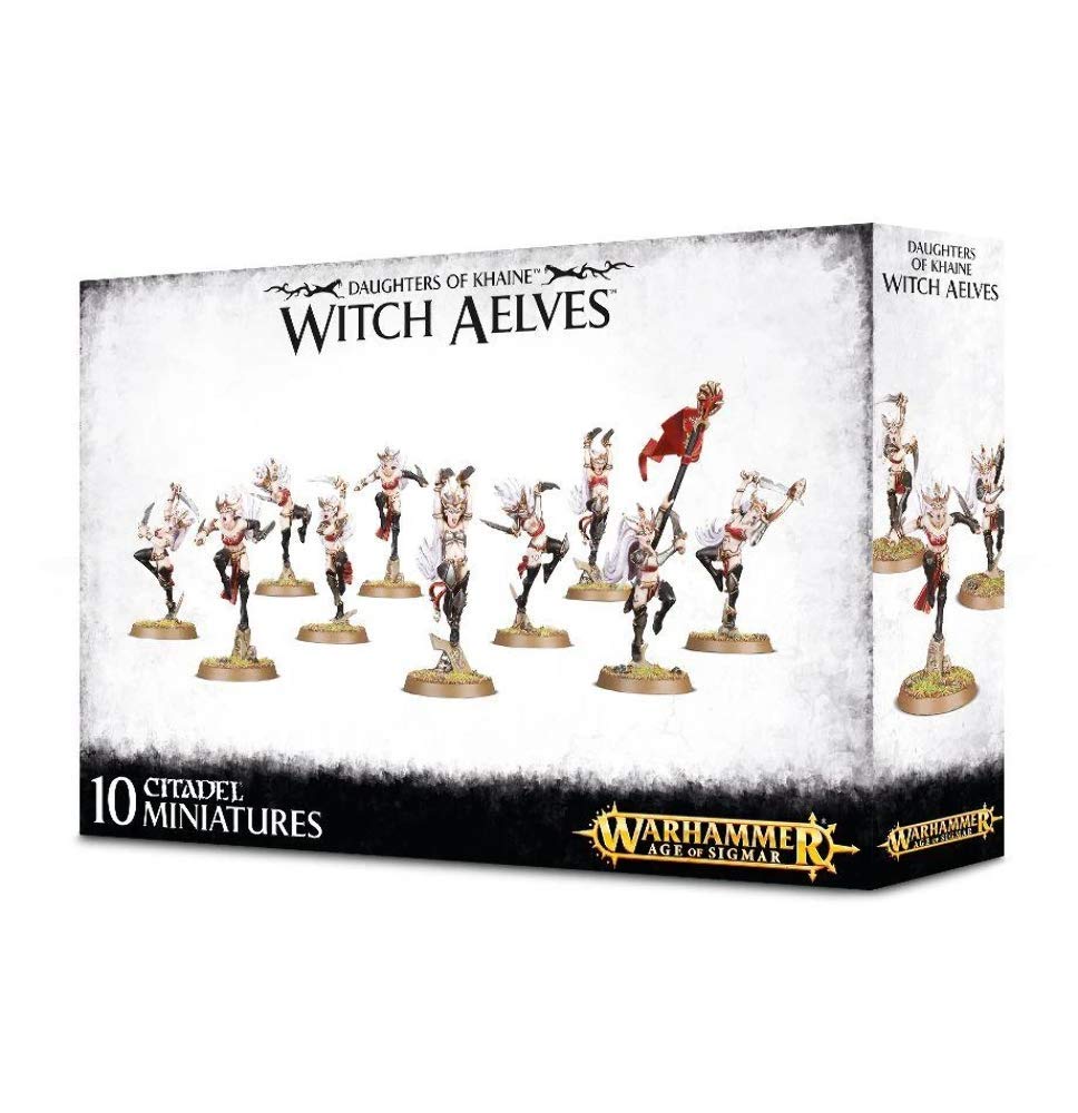 Games Workshop Warhammer AoS Daughters of Khaine Witch Aelves Unpainted Plastic Model GW-85-10