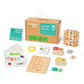 Oook 4 In 1 Montessori Set Alphabet Learning Toys Includes Wooden Letters Practicing Board, Spelling Games With Flash Cards, Alp