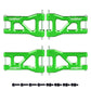 HobbyPark Aluminum Suspension Arms Set (Front and Rear) for Traxxas 1/18 LaTrax Teton Upgrades Desert Prerunner, Replace Parts 7