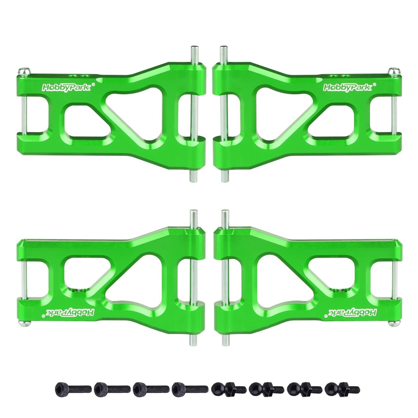 HobbyPark Aluminum Suspension Arms Set (Front and Rear) for Traxxas 1/18 LaTrax Teton Upgrades Desert Prerunner, Replace Parts 7