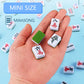 drizzle Travel Mahjong Mini Set 20mm with Instructions - Portable 146 Tiles - for Beginners with 4PCS Racks 2 Pounds - Chinese Mah-Jong Game ??