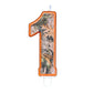 Havercamp Next Camo Party Birthday Number 1 Candle | 1 Count | Great for Hunter Themed Party, Camouflage Motif, Birthday Event, 
