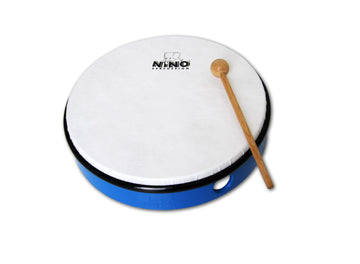 Nino Percussion Abs 10-Inch Pretuned Frame Hand Drum (Blue)