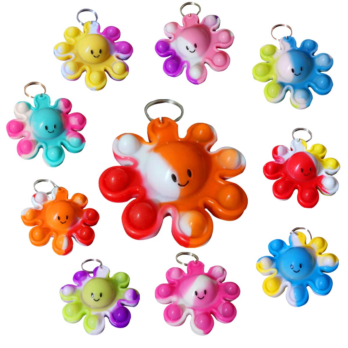 24 Packs Octopus Funny Small Summer Gift Unique Mini Item Assorted fidgets Toys for Kids Children Students Gifts from Classroom 