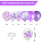Butterfly Balloons, 12 Inches Butterfly Print Purple And White Latex Balloons Butterfly Patterns For Girls Women Weeding Baby Sh