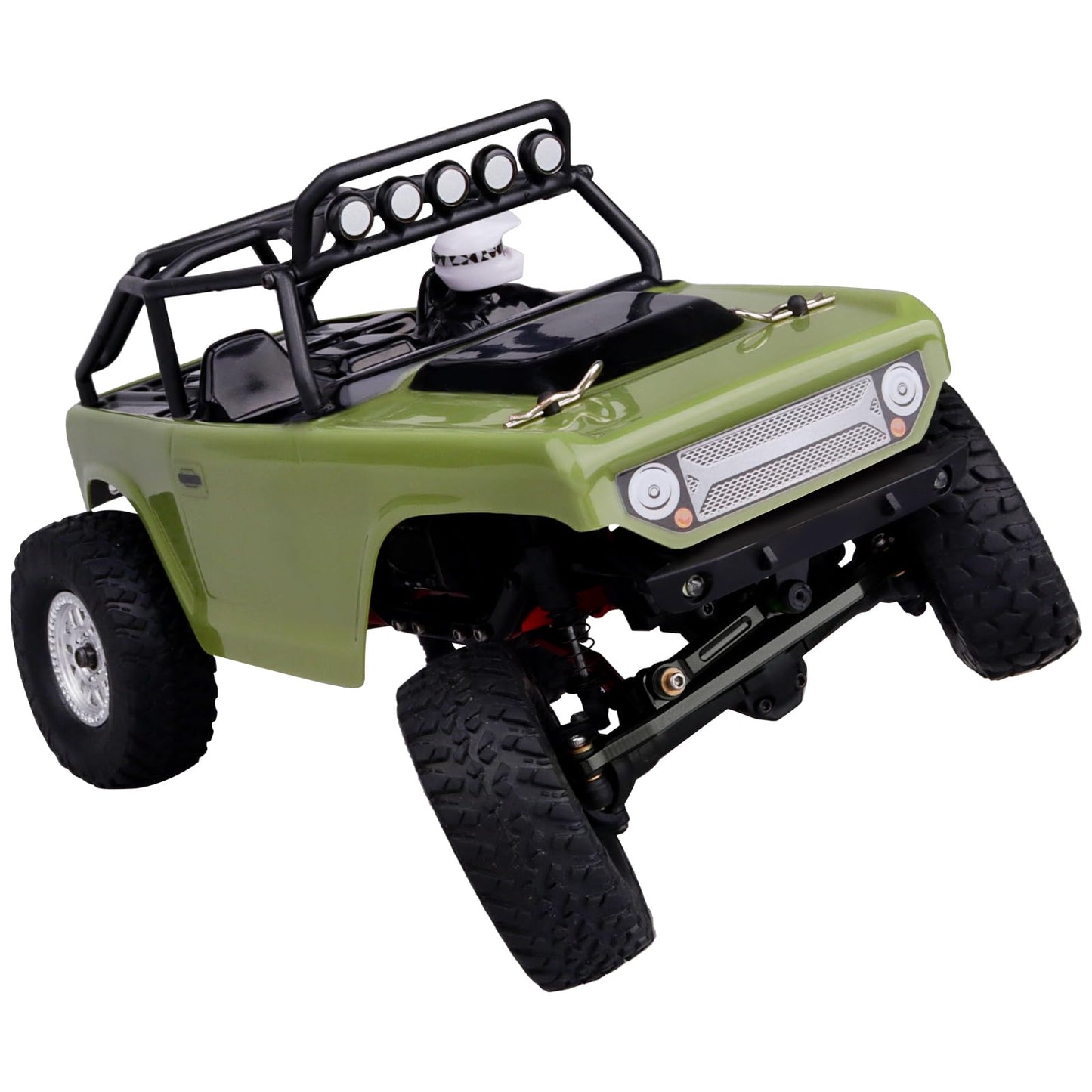 Allinrc Scx24 Steering Links Aluminum Steering Linkage Set High-Tightening Links For Axial Scx24 1/24 Upgrades (Black)