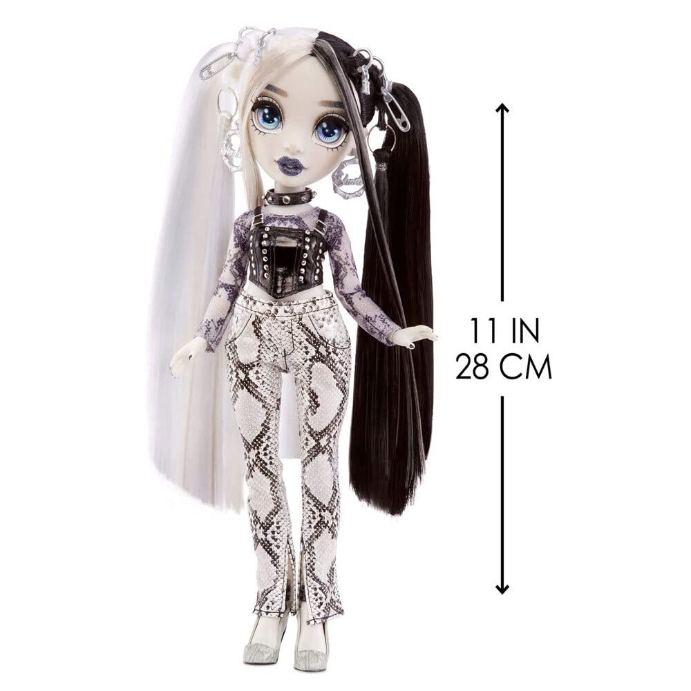 Rainbow High Shadow Series 1 Heather Grayson- Grayscale Fashion Doll. 2 Grey Designer Outfits To Mix & Match With Accessories, Great Gift For Kids 6-12 Years Old And Collectors, Multicolor, 580782