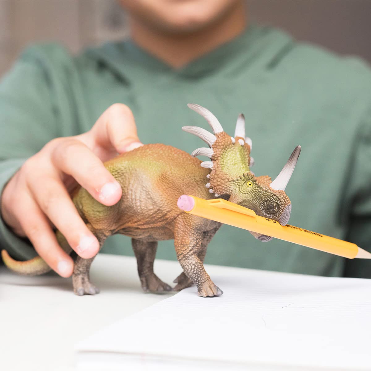 Schleich Dinosaurs, Realistic Dinosaur Toys For Boys And Girls, Styracosaurus Toy Figurine, Ages 4+