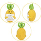 Dafuriet Mini Funny Positive Potato, 3 Inch Knitted Wool Doll With Positive Card For Cheer Up Gifts And Party Decorations, Cute Wool Positive Potato Crochet Doll For Birthday Gifts (Pineapple)