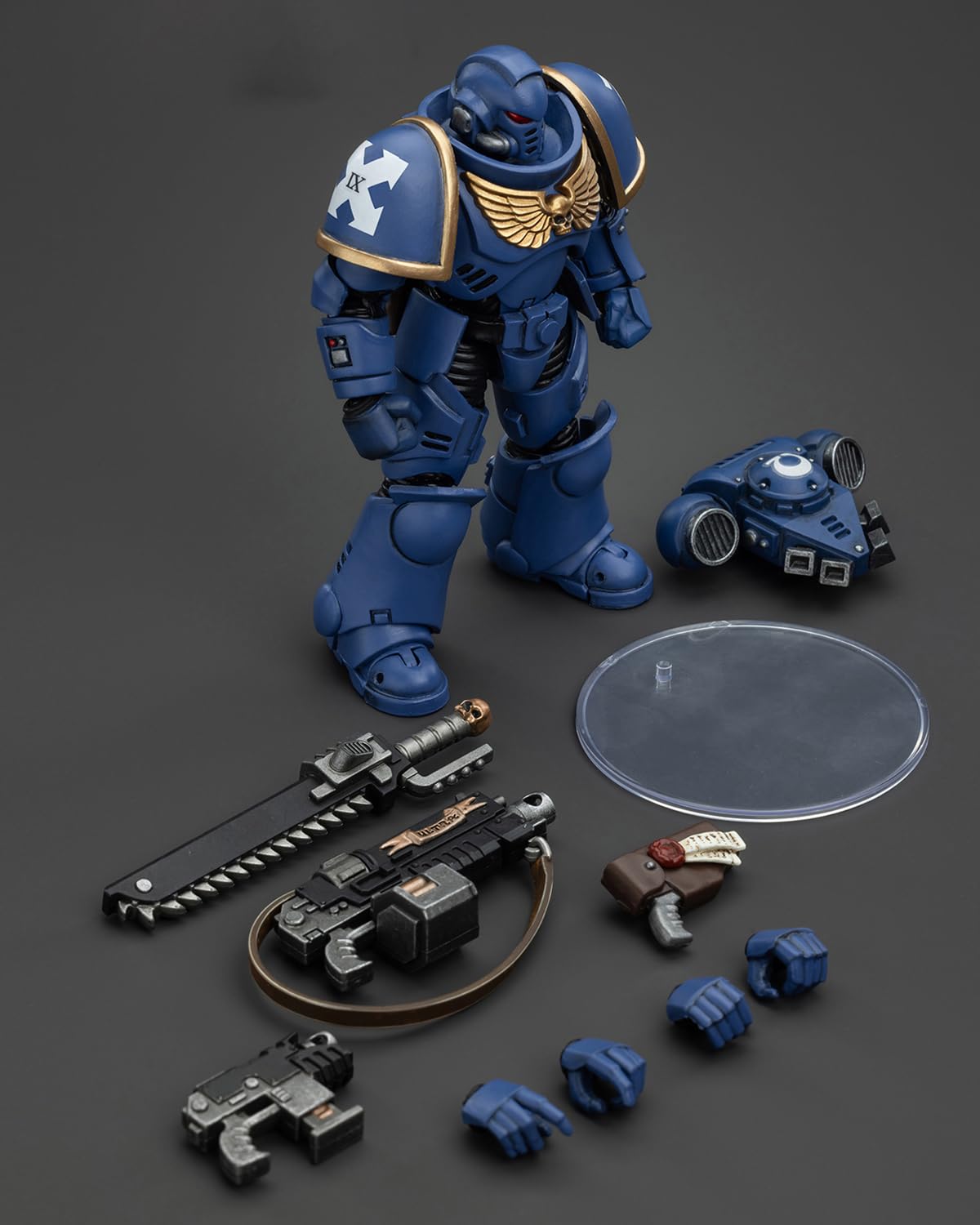 JoyToy Warhammer 40K Genuine License 1:18 Action Figure  Space Marines Ultramarines Outriders Brother Catonus  4.96 inch Collectible Action Figures Sets
