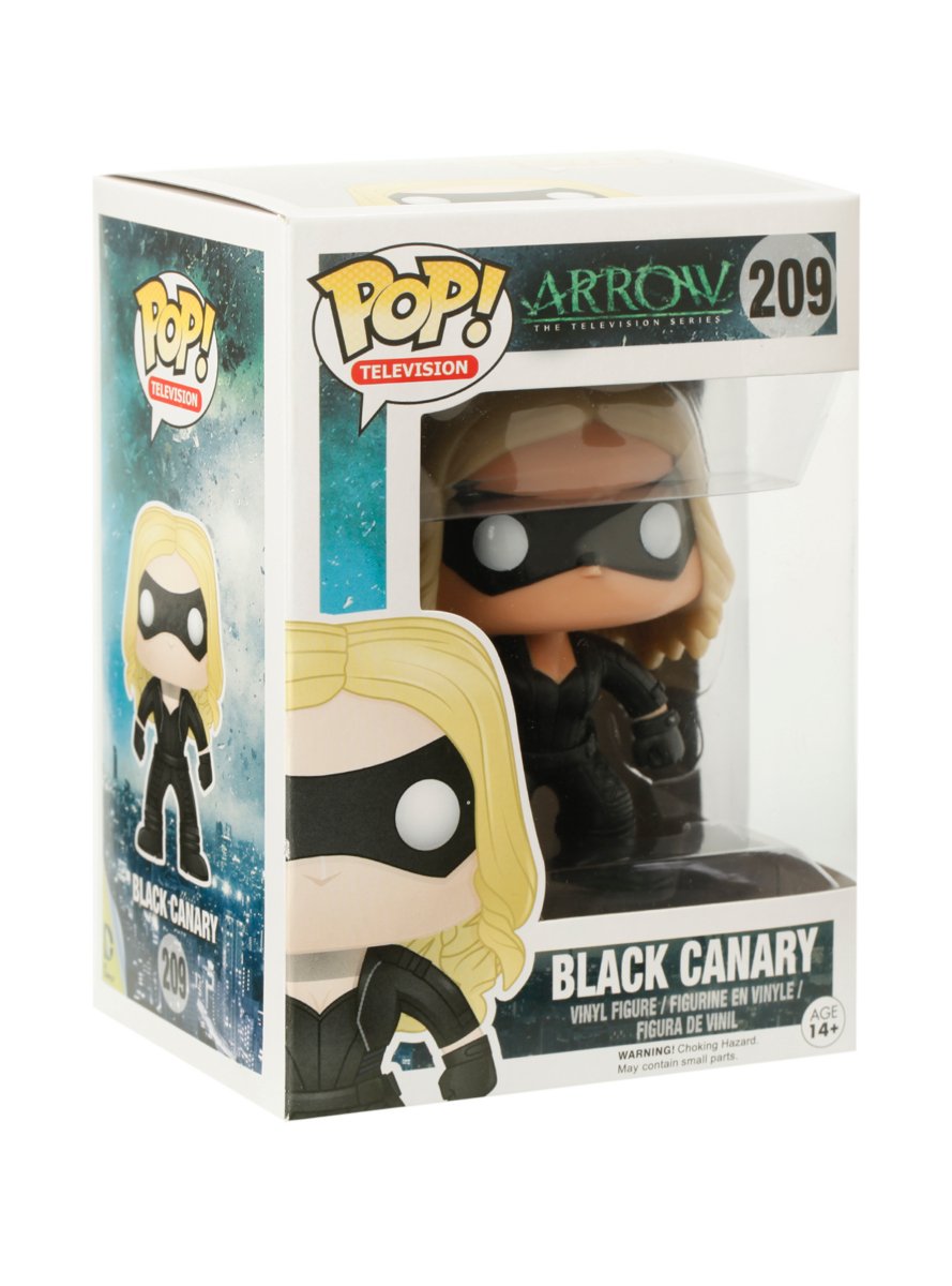 Funko POP TV Arrow Black Canary Action Figure, 3.75" Vinyl, Black, Model 5342