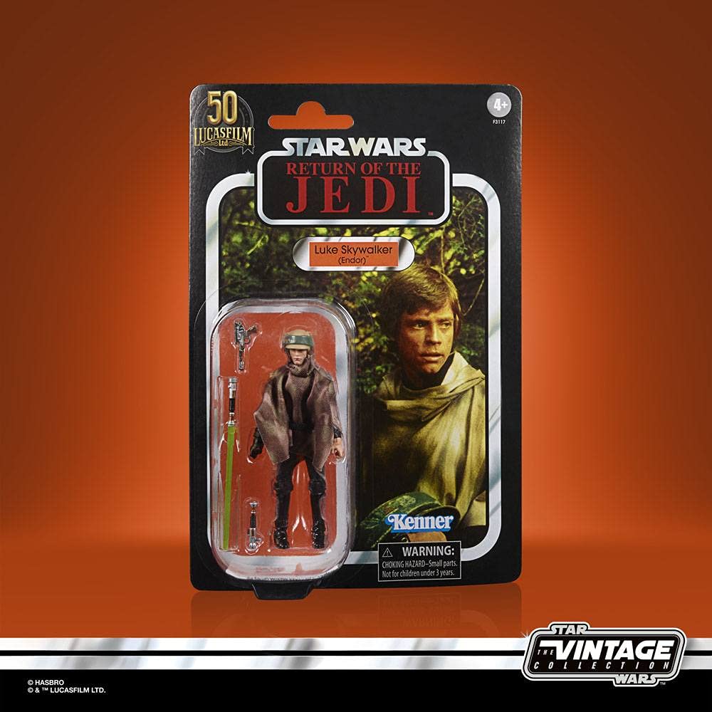 Star Wars The Vintage Collection Luke Skywalker Endor Return Of The Jedi 3.75 Inch Action Figure