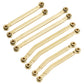 CrazyHobby Brass Steering Links and High Clearance Suspension Chassis Links Set for 1/18 Traxxas Crawler TRX4M Bronco Defender 4