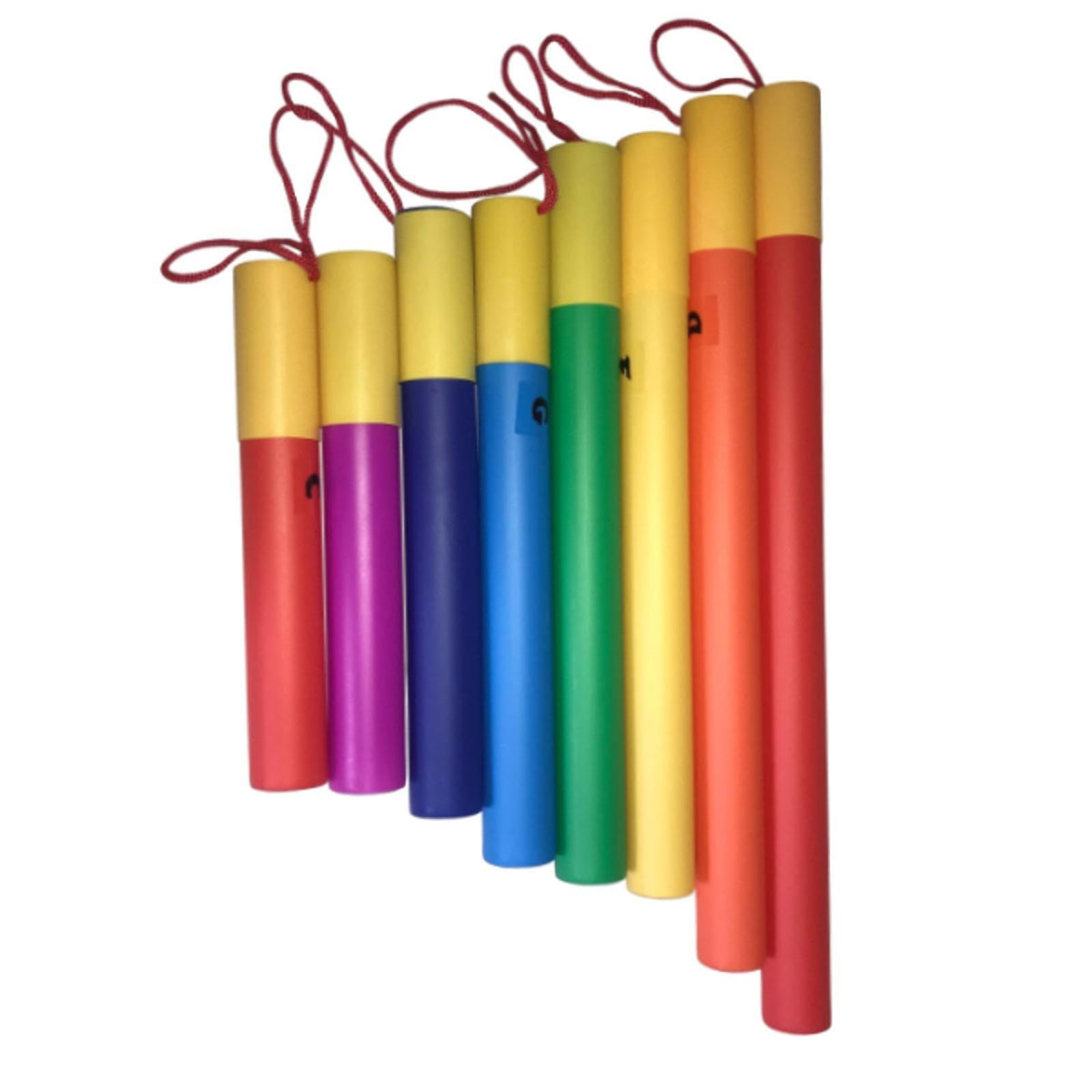 Jazzy Pearls Musical Sound Tube Set Of 8 Drum With Rope For 3 4 5 6 Auditory Training Boy|1 Set 8