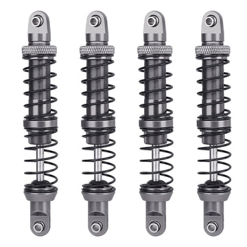 Pothyes RC Threaded Shock Absorber Oil Adjustable Damper Set with Springs for 1/10 RCTruck Crawler Axial SCX10 I II III Capra TR