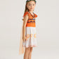 Wonderbabe Girls Adventure Costume Princess Moan Dress Up Birthday Halloween Outfit Dress For Little Girls With Cape Size 5-6T