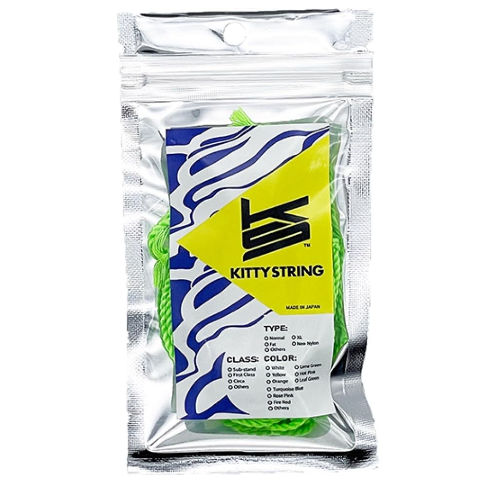 Kitty String First Class Pack Of 10 Yo-Yo String - Xl Yoyo String (Lime Green)