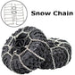 2Pcs Metal Snow Anti-Slip Tires Metal Steel Chain For 1/10 RC Rock CrawlerTRX-4 TRX4 Axial SCX10 90046