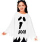 AOBUTE Girls White Ghost Poncho Kids Halloween Cute Cloak Cape Clothes White