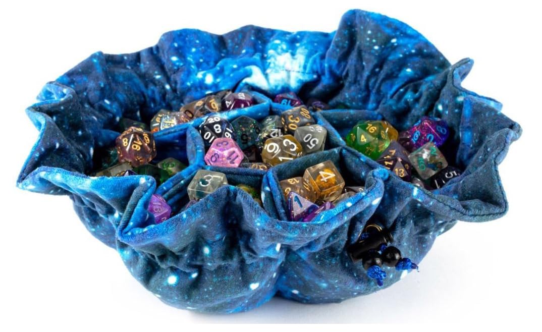 Metallic Dice Games Lic9101 Galaxy Dice Bag With Pocket
