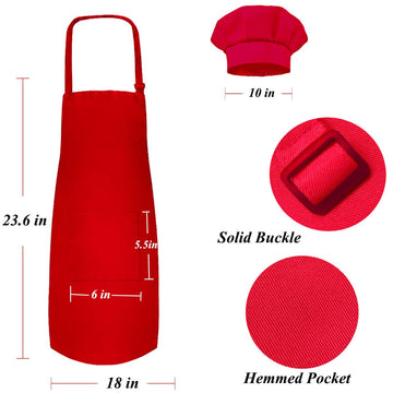 Kids Baking Set Real Cooking Kit Supplies with Kids Apron, Chef Hat, Oven Mitt, Recipes and Kitchen Accessories Tools for Toddle