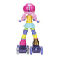 Jakks Pacific Rock N Rollerskate Doll Rainbow Riley Light Up Remote Control Rollerskating Doll - Plays Music And Skates!, 10' H