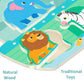 Moinkidz 5 Piece Noah'S Ark Puzzle, Religious Scene Wooden Chunky Jigsaw Puzzles For Kids Ages 3-5, Christian Bible Preschool Ed