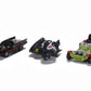 Jada Toys Nano Hollywood Rides Batman 1966 Classic TV Series 3 PK, Black,olive
