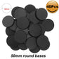 Evemodel Mb750 40Pcs Round Plastic Model Bases 50Mm Or 1.96Inch For Gaming Miniatures Or Wargames Table Games