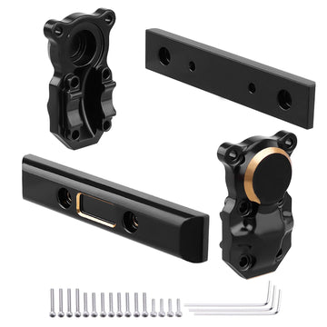Hobbypark Frame Brass Side Bars, Brass Diff Covers Weight For Axial Scx24 Upgrades 1/24 Rc Crawler Car Scx24 Deadbolt Chevrolet