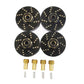 XSYGO 4pcs 13g Brass Wheel Weights with 7mm Wheel Hex Hub Extended Wheel Hubs Adapter for Axial SCX24 AXI90081 AXI00001 AXI00002