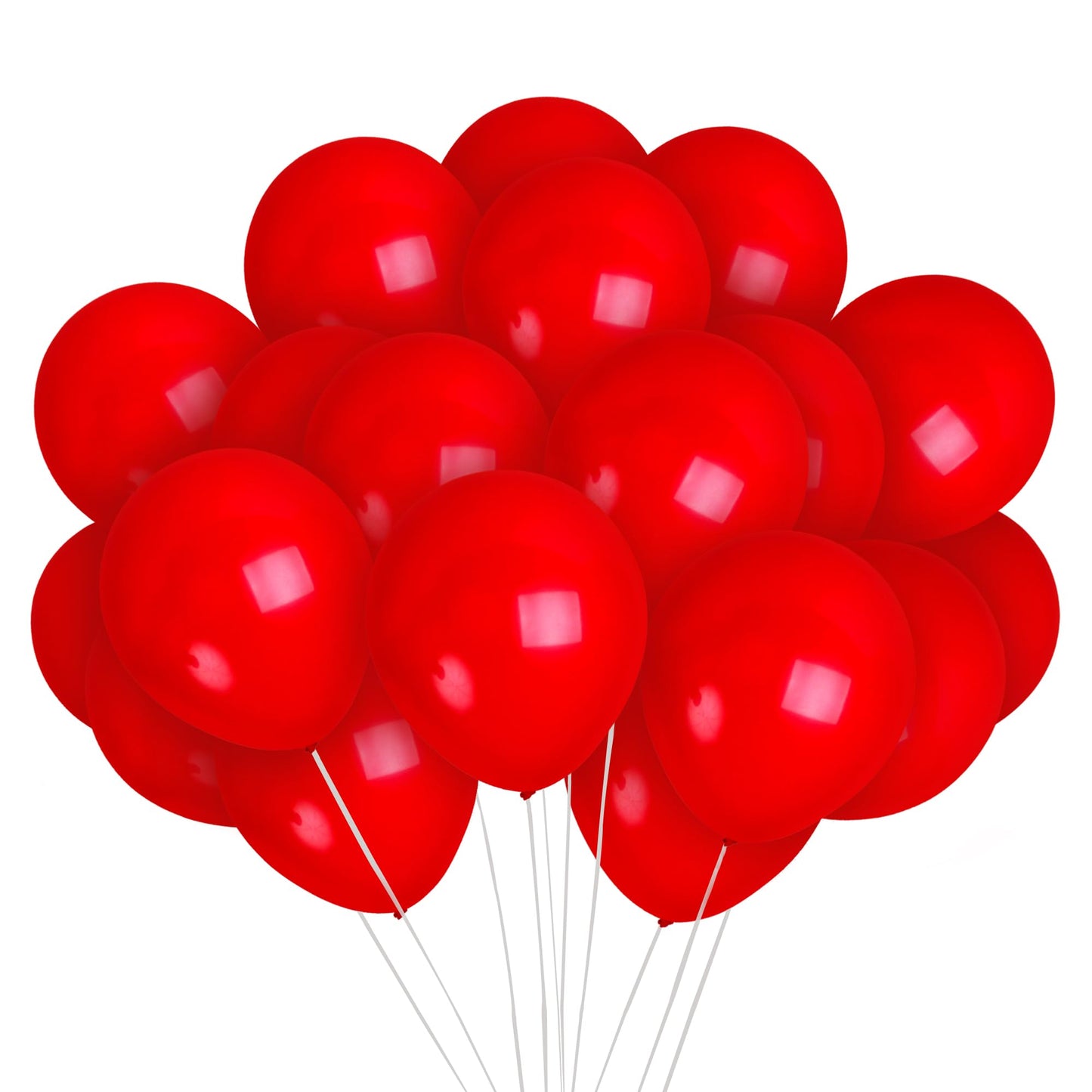 Treasures Gifted Matte Red Balloons - Dark Red Balloons - Ruby Red Balloons - Cherry Red Latex Balloons - Crimson Latex Balloons