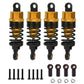Aluminum Oil Filled RC Shock Absorber 55mm for Tamiya Tt-01 Mf-01x 1/10 RC Car Upgrade Part 4 pcs/set(Yellow)