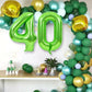 Toniful 40 Inch Large Green Number 60 Balloons Giant Digital 60 Helium Balloons, Foil Mylar Big Number Balloons For 60Th Birthda