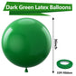 Bezente Dark Green Giant Balloons 36 Inch - 8 Pack Jumbo Green Balloons Large Round Emerald Green Latex Balloons For Baby Shower